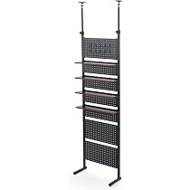 Amazon｜サンワダイレクト 突っ張りラック 幅60cm 有孔ボード 棚板4枚